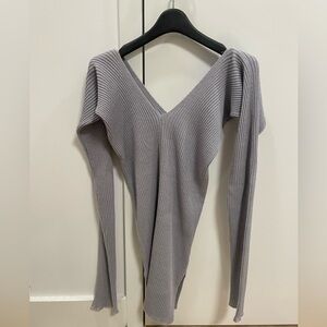 Low Classic Ribbed Knit Top